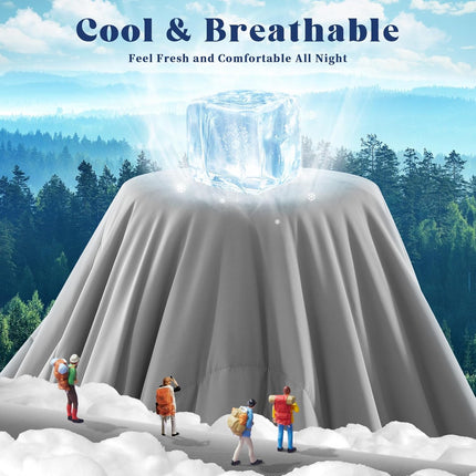 Cooling Comforter | Double-Sided Cooling Blanket for Hot Sleepers | Breathable Ice Fabric for Ultimate Comfort