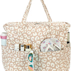 White Leopard Print - Brown
