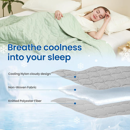 Vepine Cozy | Cooling Dual-Sided Blanket for Hot Sleepers with Soft Breathable Fabric | Lightweight Throw for Comfortable Sleep