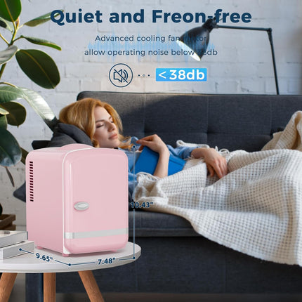 Portable Mini Fridge | 4L Portable Cooler & Warmer with Dual Functionality | Ideal for Madication, Skincare, Beverages & Snacks