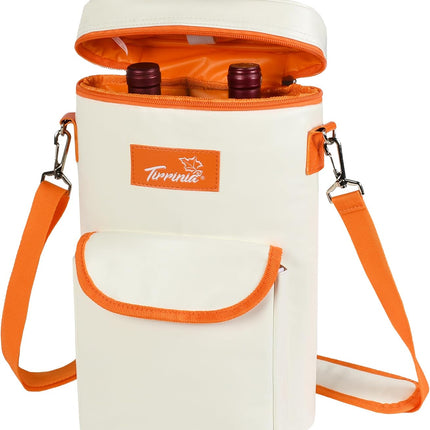 Insulated Wine Tote Carrier Bag with Padded Design | Leakproof Cooler for Travel and Parties