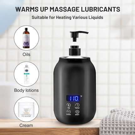 Electric Oil Warmer for Massage with Digital Display, Portable Cream Warmer for Spa – image 6