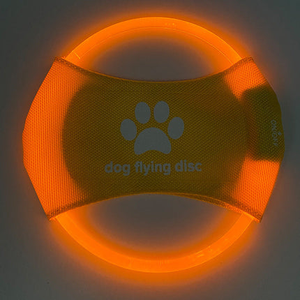 LED Dog Flying Disc with Rechargeable LED Lights | Interactive Toy for Day & Night Play