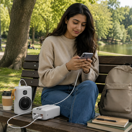 Vepine Best Power Bank | Best Portable Charger with Inductive Fast Charging & LED Indicator | Portable Power Bank for iPhone, Samsung & Android