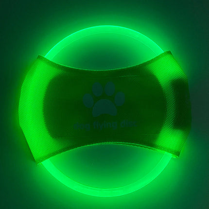 LED Dog Flying Disc with Rechargeable LED Lights | Interactive Toy for Day & Night Play