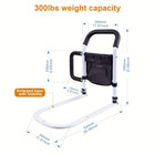 Bed Rail for Elderly, Senior Bed Rail with Dual Grip and Storage Bag, Adult Bed Rail for Twin to King Beds