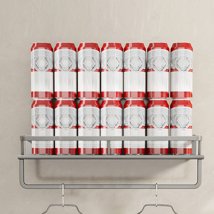 Wall Mounted Bathroom Shelves with Adhesive or Drill Mounting, Gray Metal Bathroom Organizer – image 11