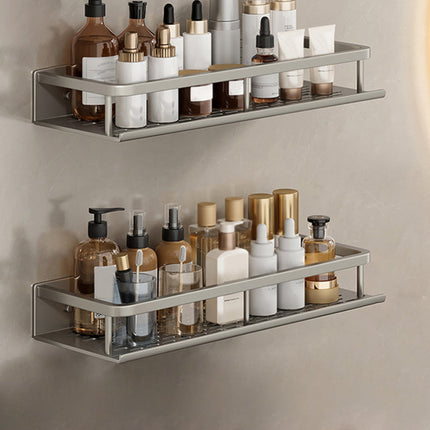 Bathroom Wall Shelf, Wall Mounted Bathroom Shelves with Adhesive or Drill Mounting – image 29