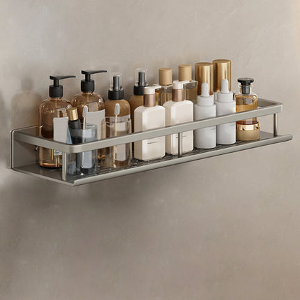 Bathroom Wall Shelf, Gray Metal Bathroom Organizer – image 28