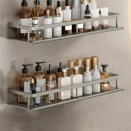 Bathroom Wall Shelf, Wall Mounted Bathroom Shelves with Adhesive or Drill Mounting – image 32