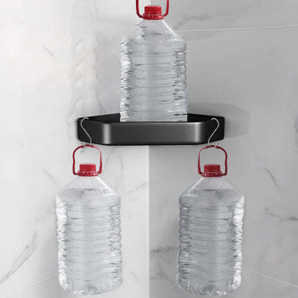 Bathroom Shelf Wall Mounted, Bathroom Organizer with Adhesive or Drill Mounting – image 6