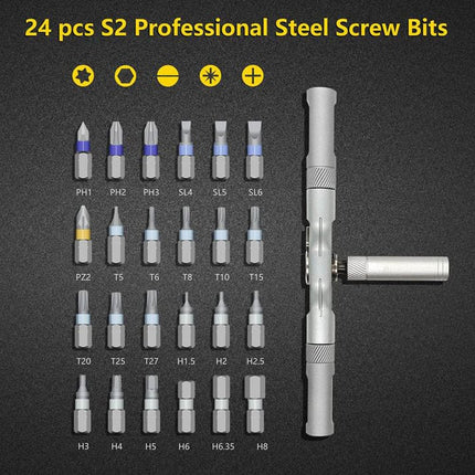 Ratchet Screwdriver Set 24 in 1, Magnetic Screwdriver with 24 Bits – image 4