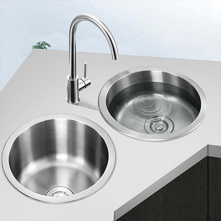 Kitchen Sinks, Single Bowl Drop In Bar Sink with Drain Strainer – image 10