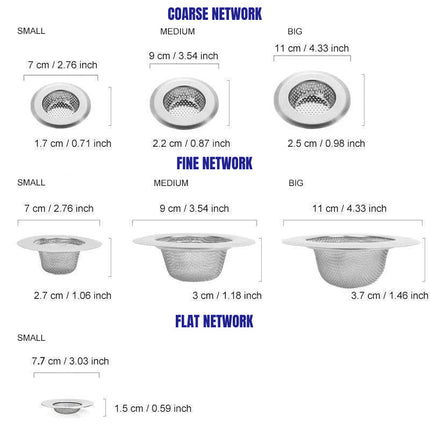 Kitchen Sink Strainers, Stainless Steel Sink Filter for Drain – image 7