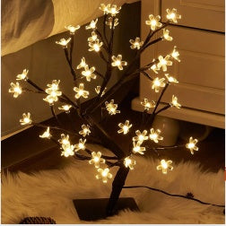 LED Bonsai Tree Light with Dual Power Supply | Elegant Table Lamp for Artistic Home Decor