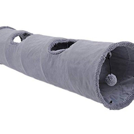 Cat Tunnel Toy with Collapsible Design & Durable Suede Material | Engaging Activity for Indoor and Outdoor Fun