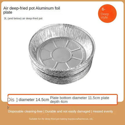 Durable Aluminum Foil Liners for Air Fryers | Non-Stick, Waterproof, and Easy Cleanup for Hassle-Free Cooking