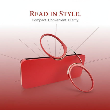 Ultra Thin Reading Glasses with Case, Lightweight Readers for Travel