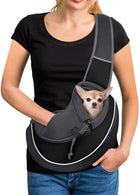Portable Pet Carrier Crossbody Bag for Dogs and Cats | Durable, Breathable Design for Safe Travel
