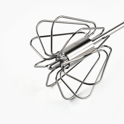 Stainless Steel Semi-Automatic Egg Beater with Lightweight Design | Effortless Mixing for Baking and Cooking