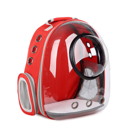Transparent Pet Backpack for Small Pets up to 12kg | Comfortable Carrier with Side Access for Easy Travel