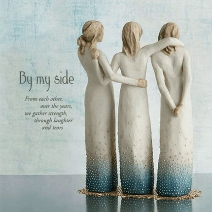 Resin Figurines, Hand Painted Three Sisters Figurine for Mantel Decor, Gift for Sister, Gifts for Women and Friends