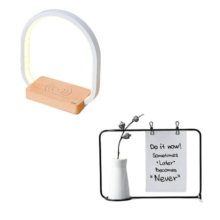 Wireless Charging Desk Lamp with Eye Protection Technology | Stylish European Design for Home and Workspace