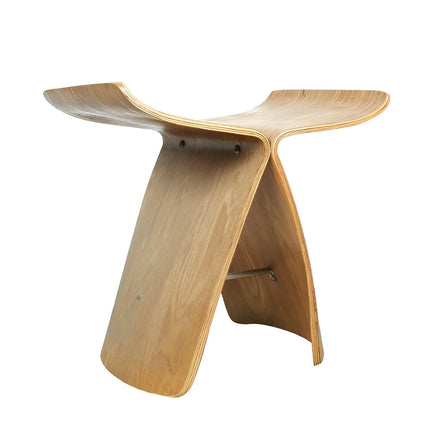 Small Wooden Bench, Rustic Wooden Stool for Entryway and Hallway, Nordic Wood Bench Seat for Living Room