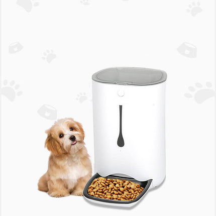 Intelligent Pet Feeder with 6L Capacity & App Control | Timed Meal Dispenser for Dogs and Cats