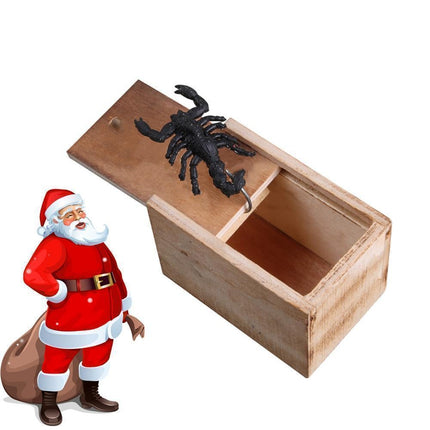 Prank Gift Box with Jumping Spider, Wooden Trick Box for April Fools Prank – image 10