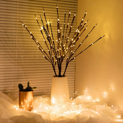 Lighted Branches with Adjustable LED Glow | Eco-Friendly Home Decor for Ambiance and Relaxation