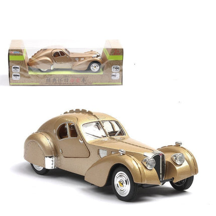 Classic Bugatti Type 57SC Car Model with Music Function | 1:32 Scale Antique Collector's Item