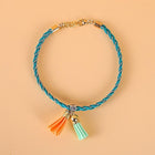Adjustable Colorblock Cat Collar in Korean Velvet & Silk | Stylish Accessory for Personalized Pet Fashion