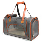 Multi-Color Pet Handbag with Ventilated Mesh Sides | Stylish Carrier for Convenient Outings with Small Pets
