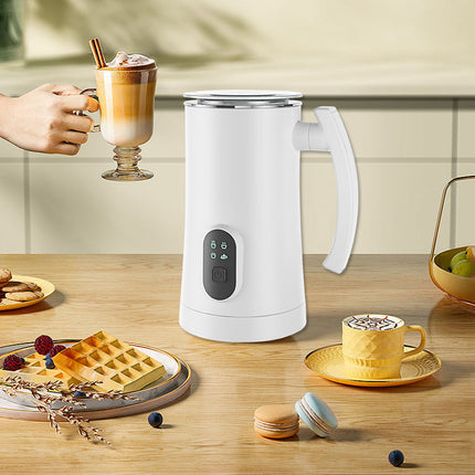 Electric Milk Frother with 350ML Capacity & 400W Power | Automatic Hot and Cold Whipping for Perfect Foam