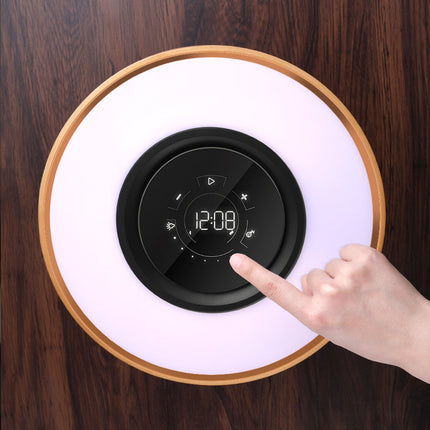 Wireless Charging Lamp with Bluetooth Speaker & Customizable Lighting | Stylish Decor for Enhanced Music Experience