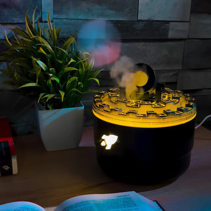 Cannon-Shaped Humidifier with Customizable Lighting & Mist Modes | Enhance Wellness and Air Quality