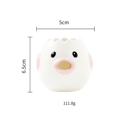 Cute Chicken Ceramic Egg White Separator with Practical Design | Fun Kitchen Accessory for Easy Cooking and Baking