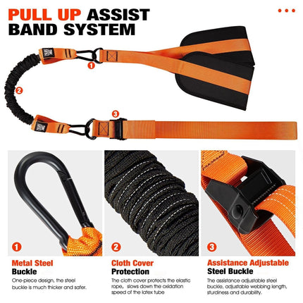 Resistance Bands for Pull Ups, Home Gym Equipment for Upper Body Workout – image 5