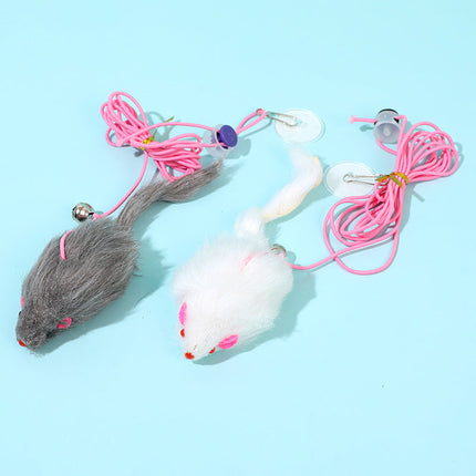 Elastic Hanging Cat Teasing Rope with Plush Material | Engaging Play for Indoor Cats