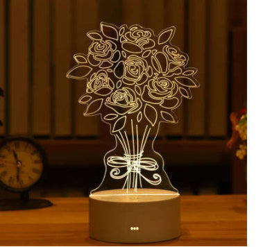 3D Illusion Unicorn LED Night Light with Safe Acrylic Design | Unique Home Decor and Perfect Gift