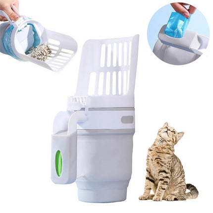 2-in-1 Cat Litter Scoop with Extra Refill Bags | Effortless Cleaning for a Hygienic Litter Box