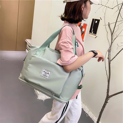 Large-Capacity Foldable Waterproof Travel Bag with Multiple Pockets | Versatile Travel Companion for Weekend Getaways