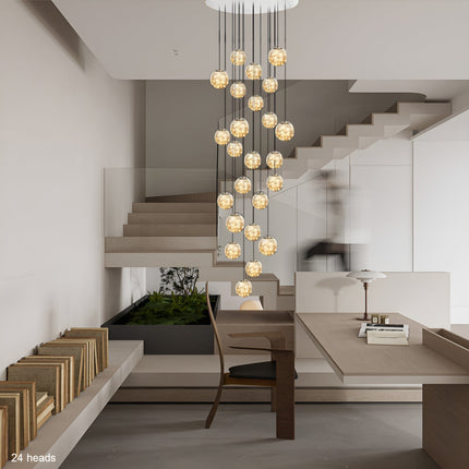 Staircase Chandelier, Long Pendant Chandelier for Stairs and Stairwell – image 21