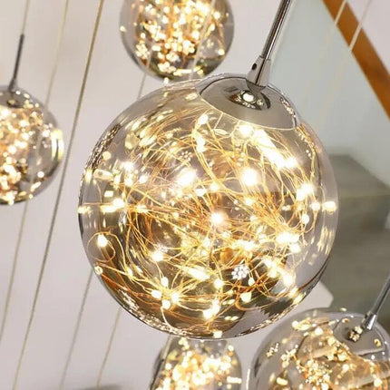 Staircase Chandelier, Long Pendant Chandelier for Stairs and Stairwell – image 9