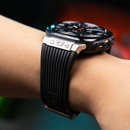 Samsung Watch Band with Folding Buckle and Curved Design