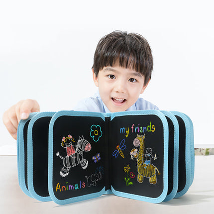 Erasable Drawing Pad Toys for Kids, Reusable Drawing Board with Watercolor Pens – image 7