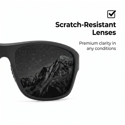 Polarized Sports Sunglasses, Scratch Resistant Wraparound Sunglasses 2 Pack – image 7