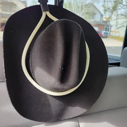 Cowboy Hat Holder for Car, Western Hat Holder with Suction Cup and Lasso Rope – image 9