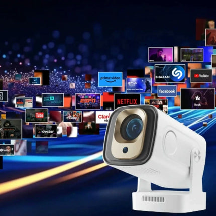 Portable Projector with Full HD 1080P Resolution | Compact Design for Movies and Ambient Lightscapes